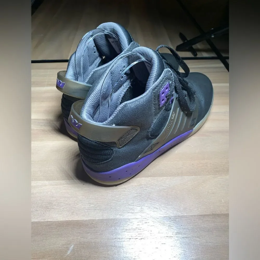 Supra skytop black‎ and purple size 9 - Picture 3 of 5
